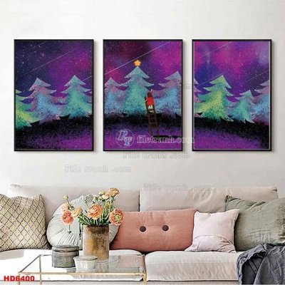 File in lụa File tranh bộ hiện đại HD6400 (chất lượng cao) File tranh bộ hiện đại HD6400