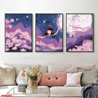 File gốc File tranh bộ hiện đại HD6404 (cho in UV) siêu nét