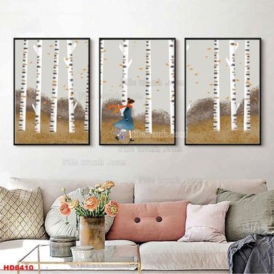 File in ấn File tranh bộ hiện đại HD6410 (bản gốc) từ file gốc