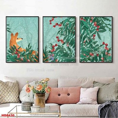 File PSD File tranh bộ hiện đại HD6430 (gốc) tách lớp chi tiết