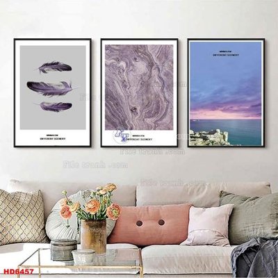 Tải file gốc File tranh bộ hiện đại HD6457 (in bạt) quảng cáo