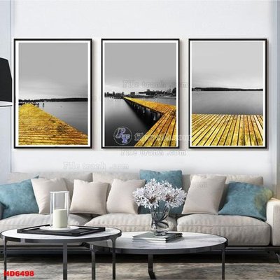 File ảnh File tranh bộ hiện đại HD6498 (gốc) in PP, decal