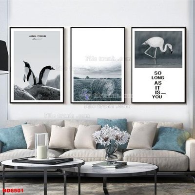 Hình ảnh file gốc in trần nhà File tranh bộ hiện đại HD6501