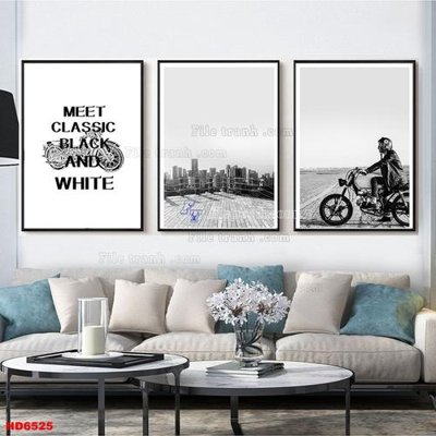 File in mica File tranh bộ hiện đại HD6525 (ảnh gốc) đẹp