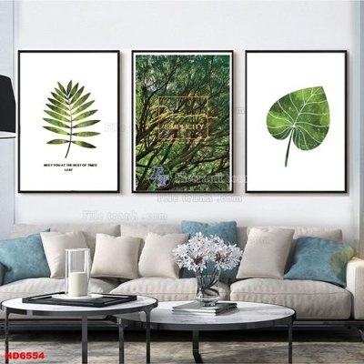 File gốc File tranh bộ hiện đại HD6554 (in lụa) trang trí tường