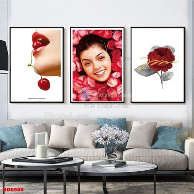 File tranh File tranh bộ hiện đại HD6586 (ảnh gốc) in trần xuyên sáng