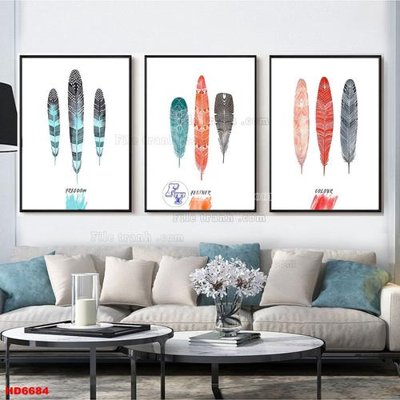 File tranh File tranh bộ hiện đại HD6684 (gốc) in backlit film