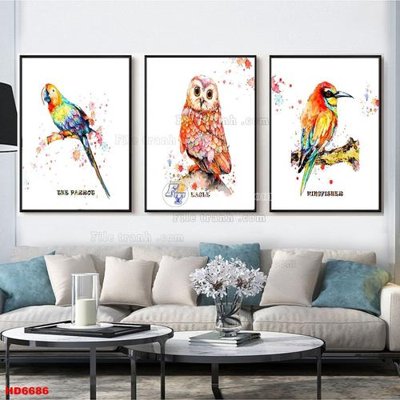 File tranh File tranh bộ hiện đại HD6686 (ảnh gốc) in trần 3D