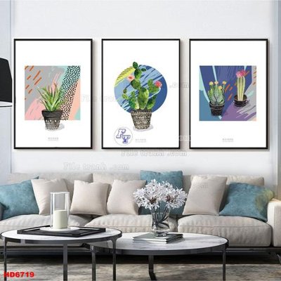 File gốc File tranh bộ hiện đại HD6719 (thiết kế) cho in ấn