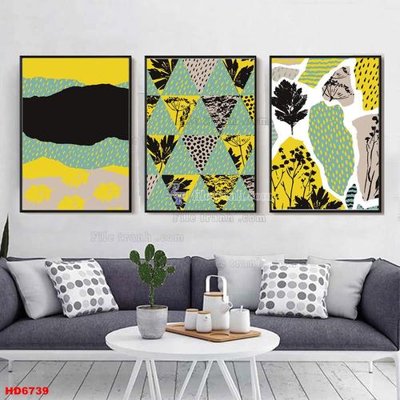 File in lụa File tranh bộ hiện đại HD6739 (phong cảnh) File tranh bộ hiện đại HD6739