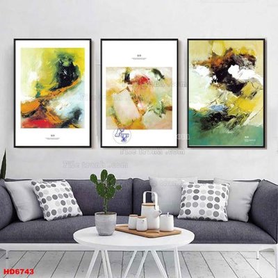 File gốc File tranh bộ hiện đại HD6743 (in mica) làm bảng hiệu