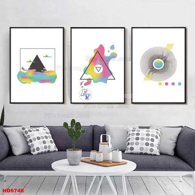 File gốc File tranh bộ hiện đại HD6748 (thiết kế) độc quyền