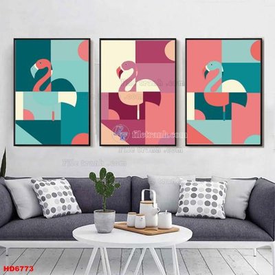 File in trần File tranh bộ hiện đại HD6773 (file gốc) hoa văn 3D