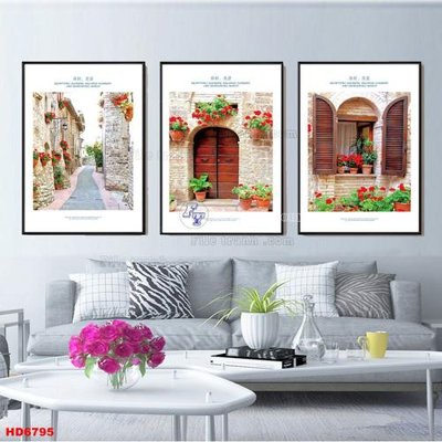 Chi tiết file gốc File tranh bộ hiện đại HD6795 (cho in tráng gương)