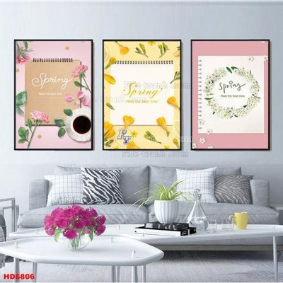 File ảnh File tranh bộ hiện đại HD6806 (gốc) cho trang trí nhà hàng