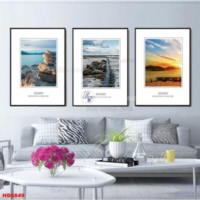 File tranh in tráng gương File tranh bộ hiện đại HD6849 (siêu nét)