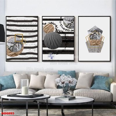 Chi tiết file gốc File tranh bộ hiện đại HD6893 (cho in tráng gương)