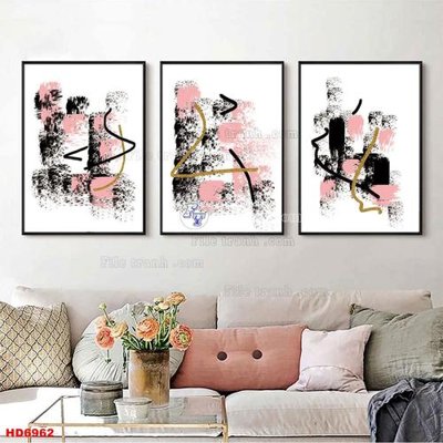 File tranh File tranh bộ hiện đại HD6962 (file gốc) chủ đề phong thủy