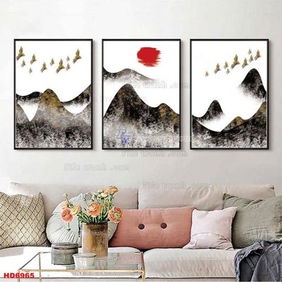File tranh trang trí File tranh bộ hiện đại HD6965 (file gốc)