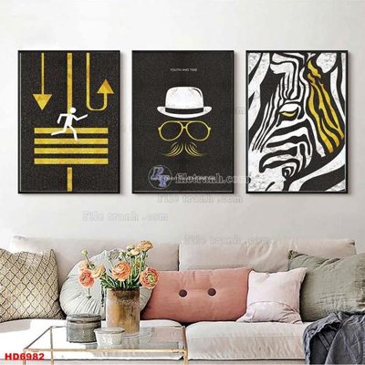 File gốc File tranh bộ hiện đại HD6982 (chủ đề hiện đại) trang trí