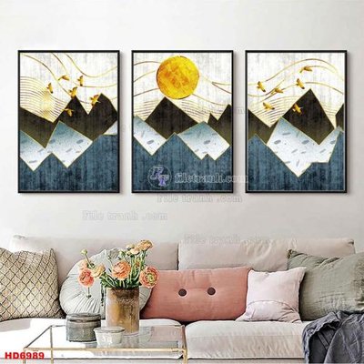 File ảnh File tranh bộ hiện đại HD6989 (gốc) in Hiflex