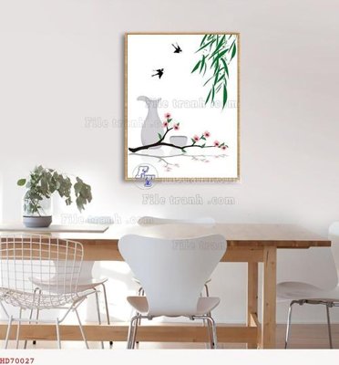Cung cấp file tranh gốc File bộ tranh treo hiện đại HD70027 độc quyền