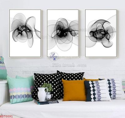 File gốc in ấn File bộ tranh treo hiện đại HD70091 chất lượng vượt trội