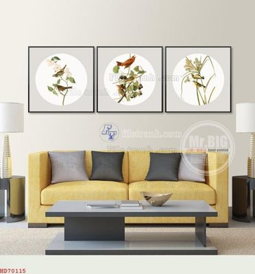 File tranh File bộ tranh treo hiện đại HD70115 (ảnh gốc) in trần 3D