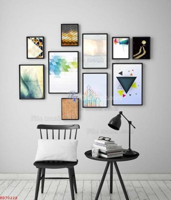 Tải về hình ảnh gốc File bộ tranh treo hiện đại HD70228 sắc nét