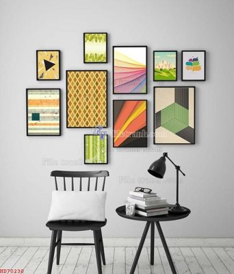 File ảnh File bộ tranh treo hiện đại HD70230 (gốc) in quảng cáo ngoài trời