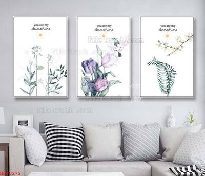 File tranh File bộ tranh treo hiện đại HD70272 (gốc) chủ đề động vật