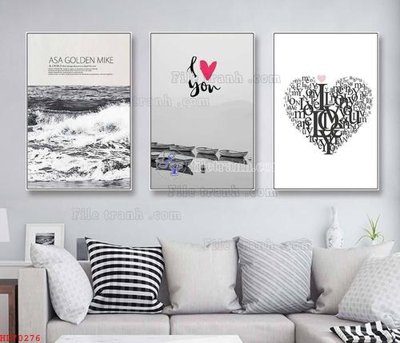 Tải file File bộ tranh treo hiện đại HD70276 (gốc) in ấn chất lượng