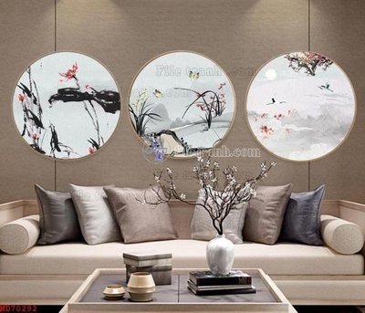 File tranh File bộ tranh treo hiện đại HD70292 (bản gốc) treo tường