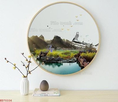 File tranh in trần File bộ tranh treo hiện đại HD70336 (ảnh gốc siêu nét)