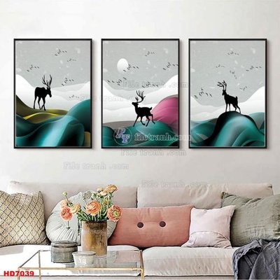 Tải file File tranh bộ hiện đại HD7039 (gốc) in ấn chất lượng