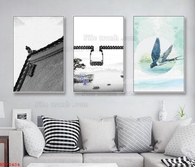 Download file File bộ tranh treo hiện đại HD70404 (gốc) in mica bàn thờ