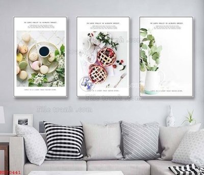 File gốc File bộ tranh treo hiện đại HD70441 (in 3D) cho trang trí