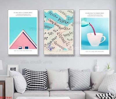 Download file File bộ tranh treo hiện đại HD70446 (gốc) in mica ốp bếp