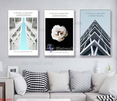 File gốc File bộ tranh treo hiện đại HD70455 (cho in UV) siêu nét