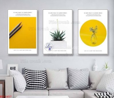 File gốc File bộ tranh treo hiện đại HD70457 (chuẩn CMYK) cho nhà in