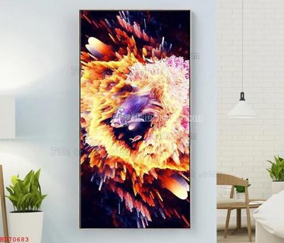 File PSD File bộ tranh treo hiện đại HD70683 (bản gốc) đã tách nền