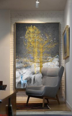 Download file tranh File bộ tranh treo hiện đại HD70722 (file gốc PSD)