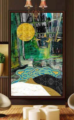 File PSD File bộ tranh treo hiện đại HD70747 (nguyên gốc) chất lượng cao