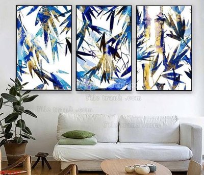 File gốc File bộ tranh treo hiện đại HD70797 (trang trí) cho phòng khách