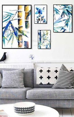 File in ấn File bộ tranh treo hiện đại HD70801 (bản gốc) cao cấp