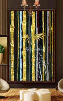 File gốc File bộ tranh treo hiện đại HD70818 (in ấn) màu sắc trung thực