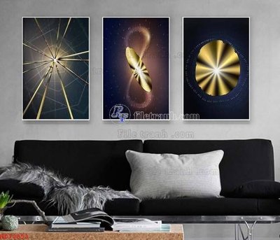 File tranh gốc PSD File bộ tranh treo hiện đại HD70853 còn nguyên layer