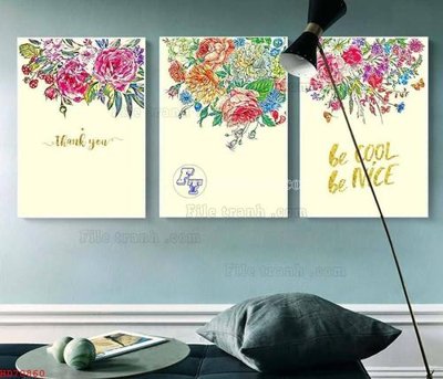 File gốc File bộ tranh treo hiện đại HD70860 (in 3D) nghệ thuật