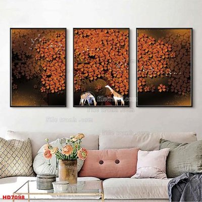 File ảnh gốc File tranh bộ hiện đại HD7098 (chuyên in mica)