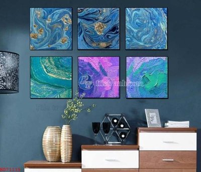 Cung cấp file tranh gốc File bộ tranh treo hiện đại HD71119 độc quyền